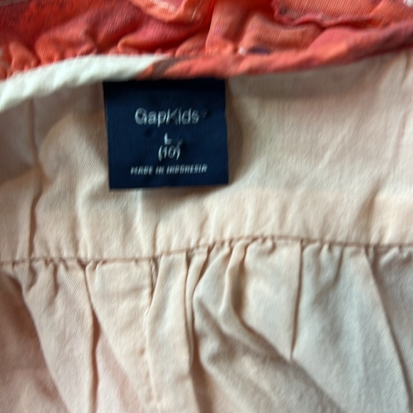 Girls Gap Pink Floral Print Spaghetti Strap Dress Size Large 10 - Picture 3 of 4